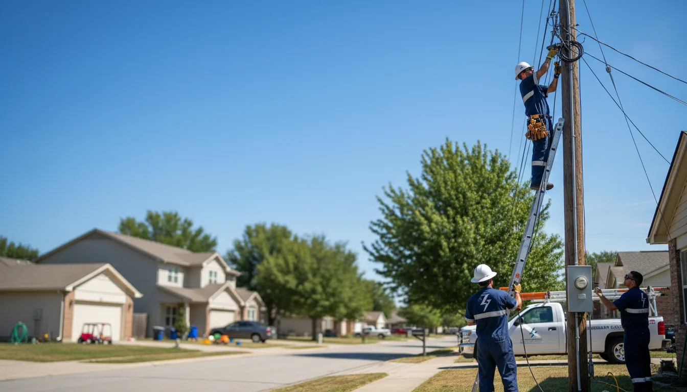 Residential electrician providing installation services in Orchard, NE